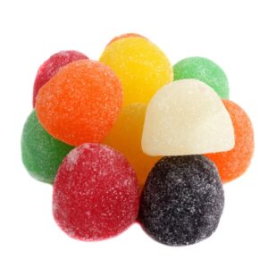 Zachary Gum Drops Assorted Old Fashioned Fruit Chewy Candy 5lb Bag Bulk